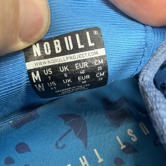 NOBULL Women's Trainer Sneakers Blue Spring Floral SuperFabric Size 8.5 - Picture 9 of 10